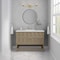 James Martin Vanities 48'' Single Vanity, Pebble Oak w/ 3 CM Ethereal Noctis Quartz Top D100-V48-PBO-3ENC - alternate 5